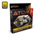 AMMO by Mig Jimenez ATOM-20721 Atom Color  Tyres And Rubber Rusty Tracks Set (8938444652781)
