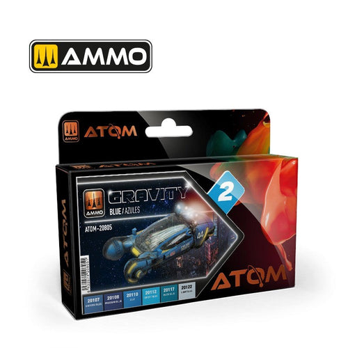 AMMO by Mig Jimenez ATOM-20805 Atom Color Gravity Set 2 -Blue Set (8938444914925)
