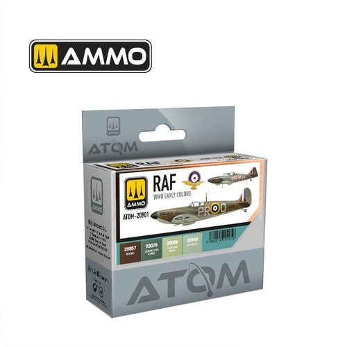 AMMO by Mig Jimenez ATOM-20901 Atom Color Raf Wwii Early Colors Set Set (8938445635821)