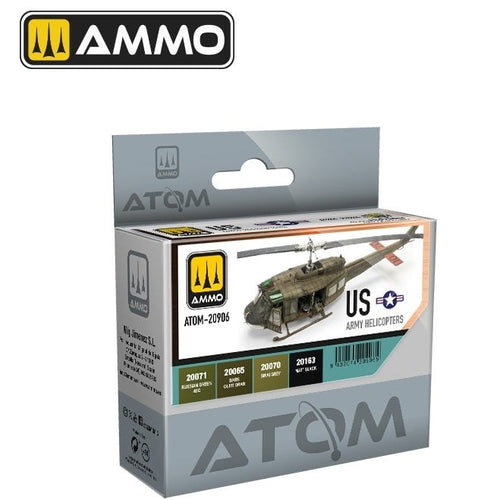 AMMO by Mig Jimenez ATOM-20906 Atom Color  Us Army Helicopters Set (8938445897965)