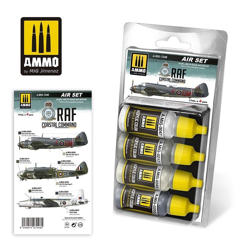 AMMO by Mig Jimenez ATOM-20909 Atom Color  Raf Coastal Command Set