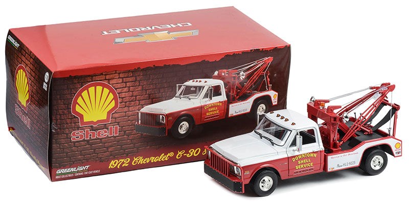 GreenLight GL-13654 1/18 1972 Chevrolet C-30 Dually Wrecker- Shell (8867954393325)