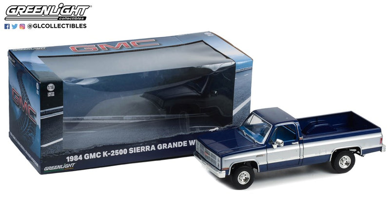 GreenLight GL-13659 1/18 1984 GMC K-2500 Sierra Grande Wideside (8867954622701)
