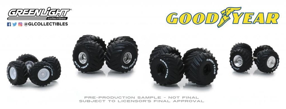 GreenLight GL-16030-B 1/64 Wheel & Tire Pack (8867955376365)