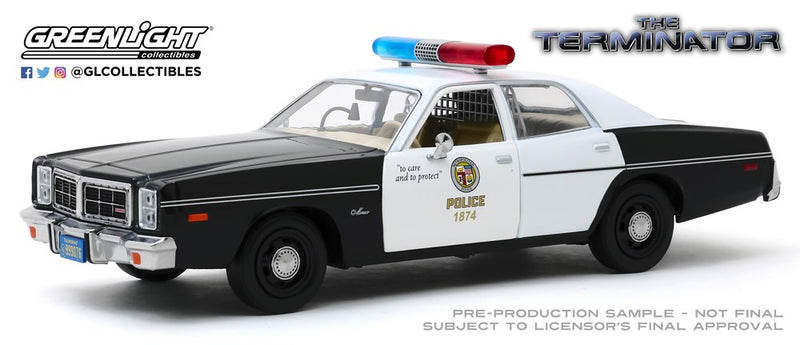 GreenLight GL-84101 1977 Dodge Monaco Metropolitan Police (8867956818157)