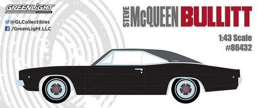GreenLight GL-86432 1/43 1968 Dodge Charger R/T - Bullitt (8867957735661)