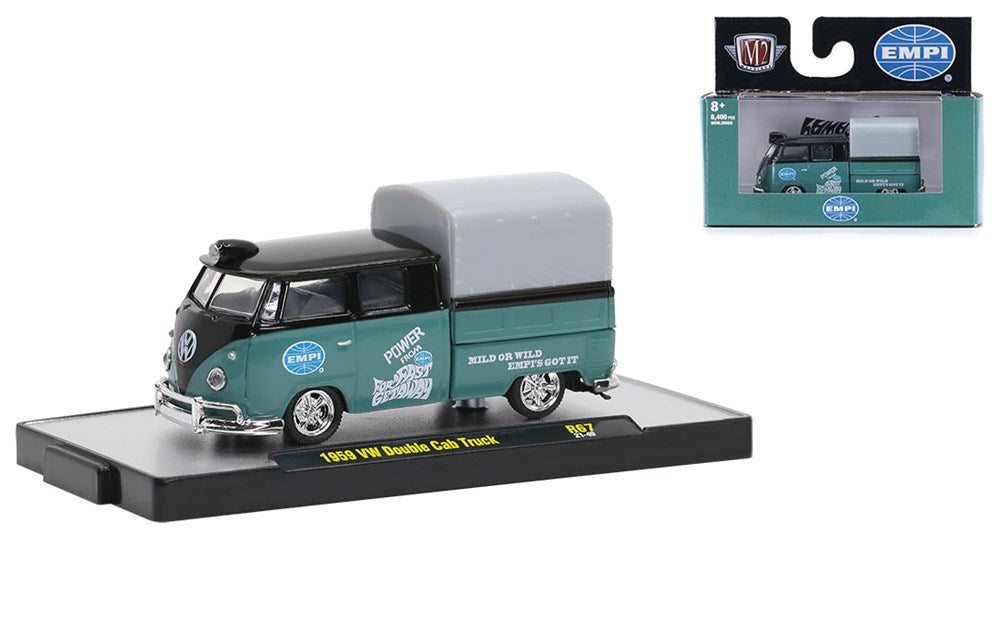 M2 Machines M2-32500-67C 1/64 1959 Volkswagen Double Cab Truck (8867965042925)