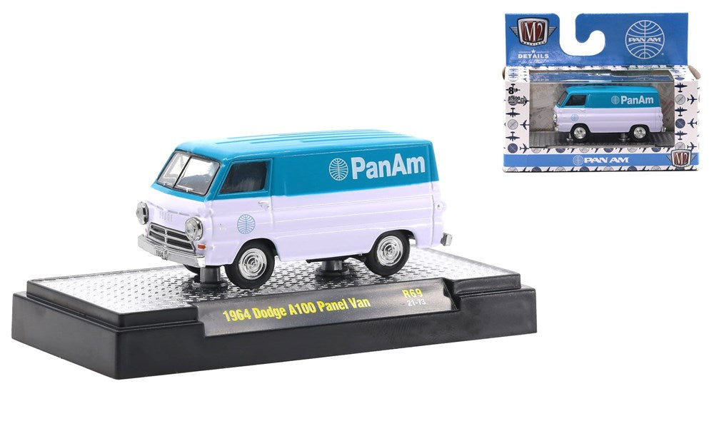 M2 Machines M2-32500-69D 1/64 1964 Dodge A100 Panel Van (8867965534445)