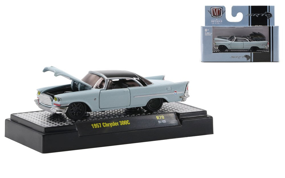 M2 Machines M2-32500-70F 1/64 1957 Chrysler 300C (8867966025965)