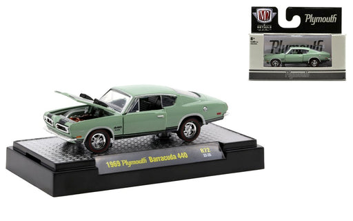 M2 Machines M2-32500-72A 1/64 1969 Plymouth Barracuda 440 (8867966058733)
