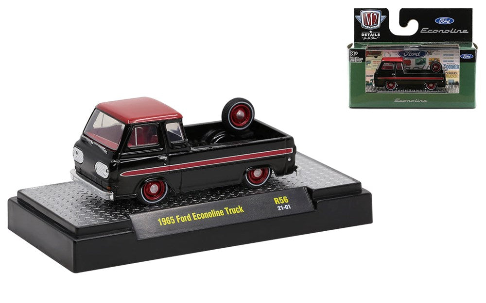 M2 Machines M2-32600-56D 1/64 1965 Ford Econoline Truck (8867966976237)