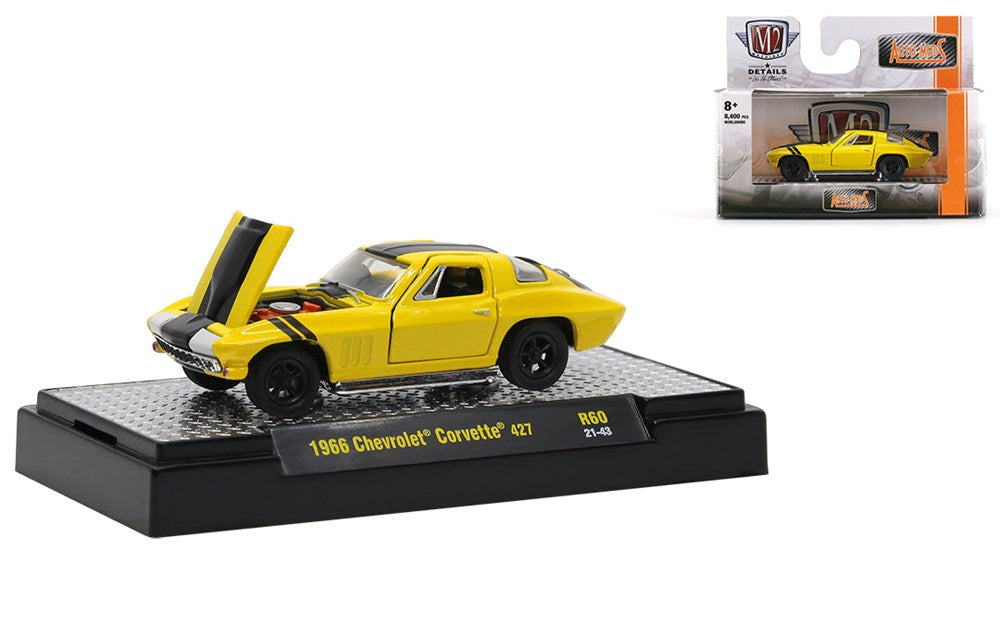 M2 Machines M2-32600-60C 1/64 1966 Chevrolet Corvette 427 (8867967926509)