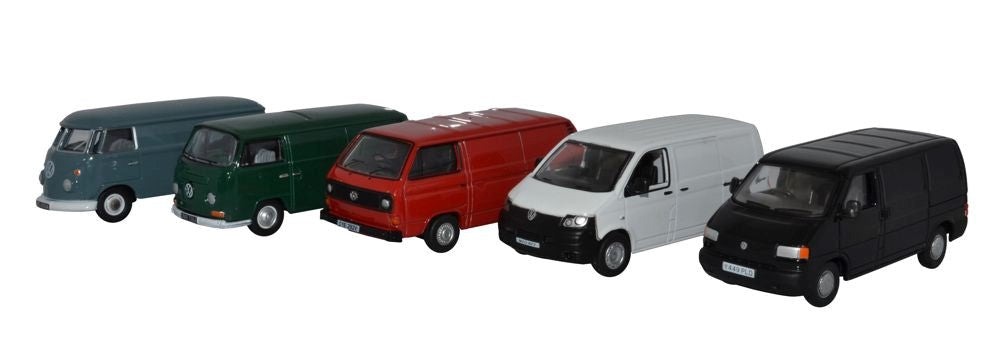 Oxford OX-76SET66 1/76 VW Van Set (8867977822445)