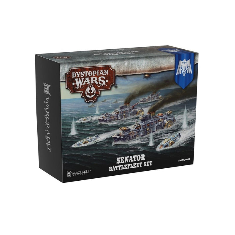 Warcradle DWA120014 Dystopian Wars: Senator Battlefleet Set