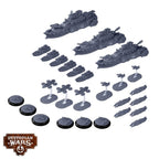 Warcradle Dystopian Wars: Senator Battlefleet Miniatures Set (2)