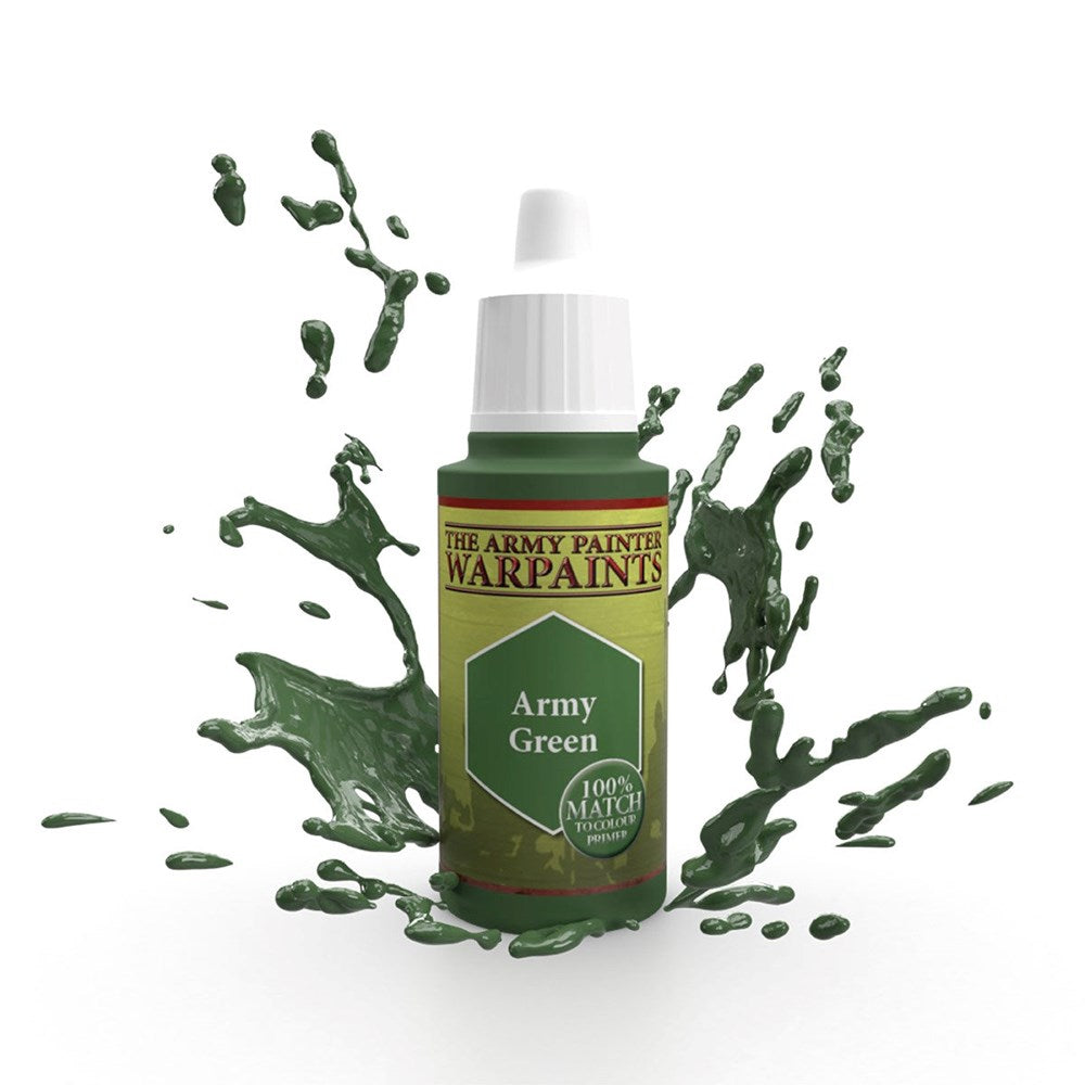 Army Painter WP1110 Warpaints Army Green Acrylic Paint 18ml (8938198728941)
