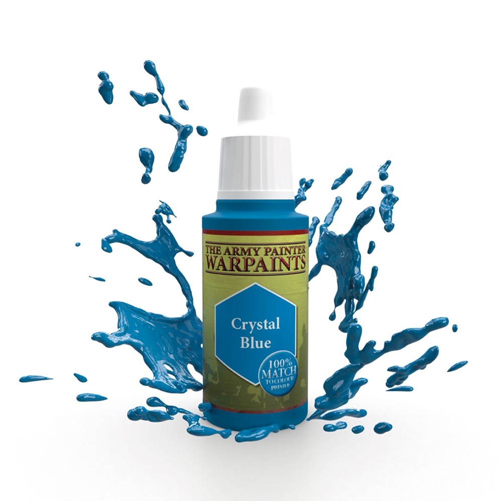 Army Painter WP1114 Warpaints Crystal Blue Acrylic Paint 18ml (8938198991085)