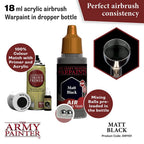 Army Painter Warpaints Air Matt Black Acrylic Paint 18ml (2)