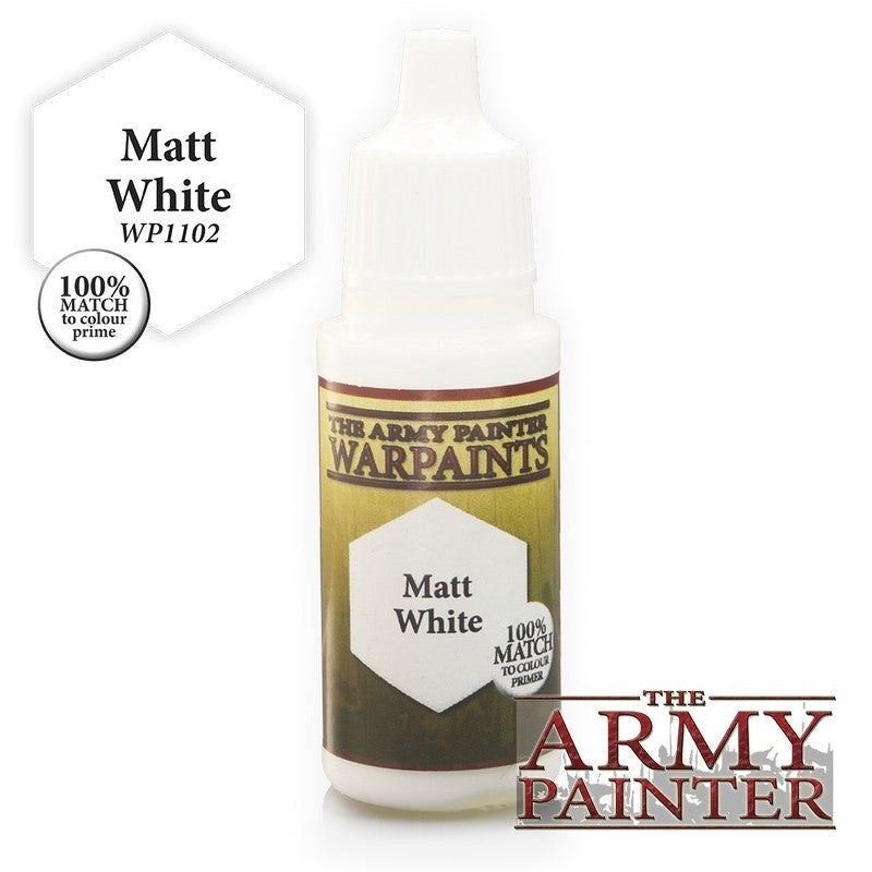 Army Painter WP1102 Warpaints Matt White Acrylic Paint 18ml