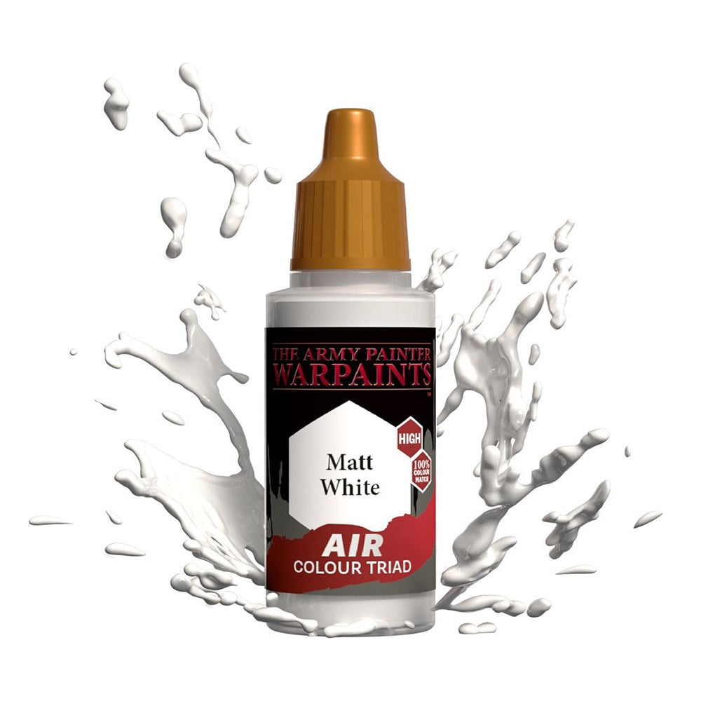 Army Painter AW1102 Warpaints Air Matt White Acrylic Paint 18ml (8938211508461)