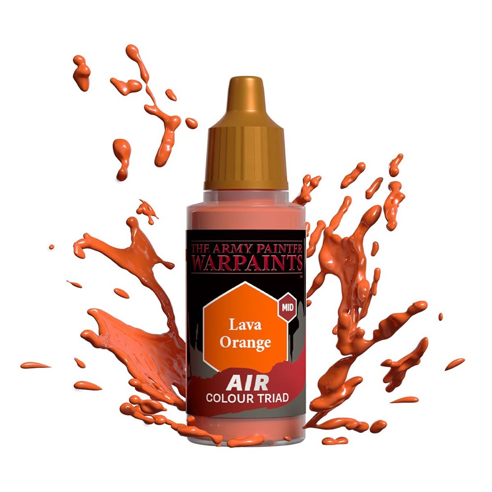 Army Painter AW1106 Warpaints Air Lava Orange Acrylic Paint 18ml (8938211836141)