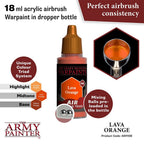 Army Painter Warpaints Air Lava Orange Acrylic Paint 18ml (2)