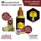 Army Painter Warpaints Air Daemonic Yellow Acrylic Paint 18ml (2)