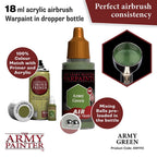 Army Painter Warpaints Air Army Green Acrylic Paint 18ml (2)