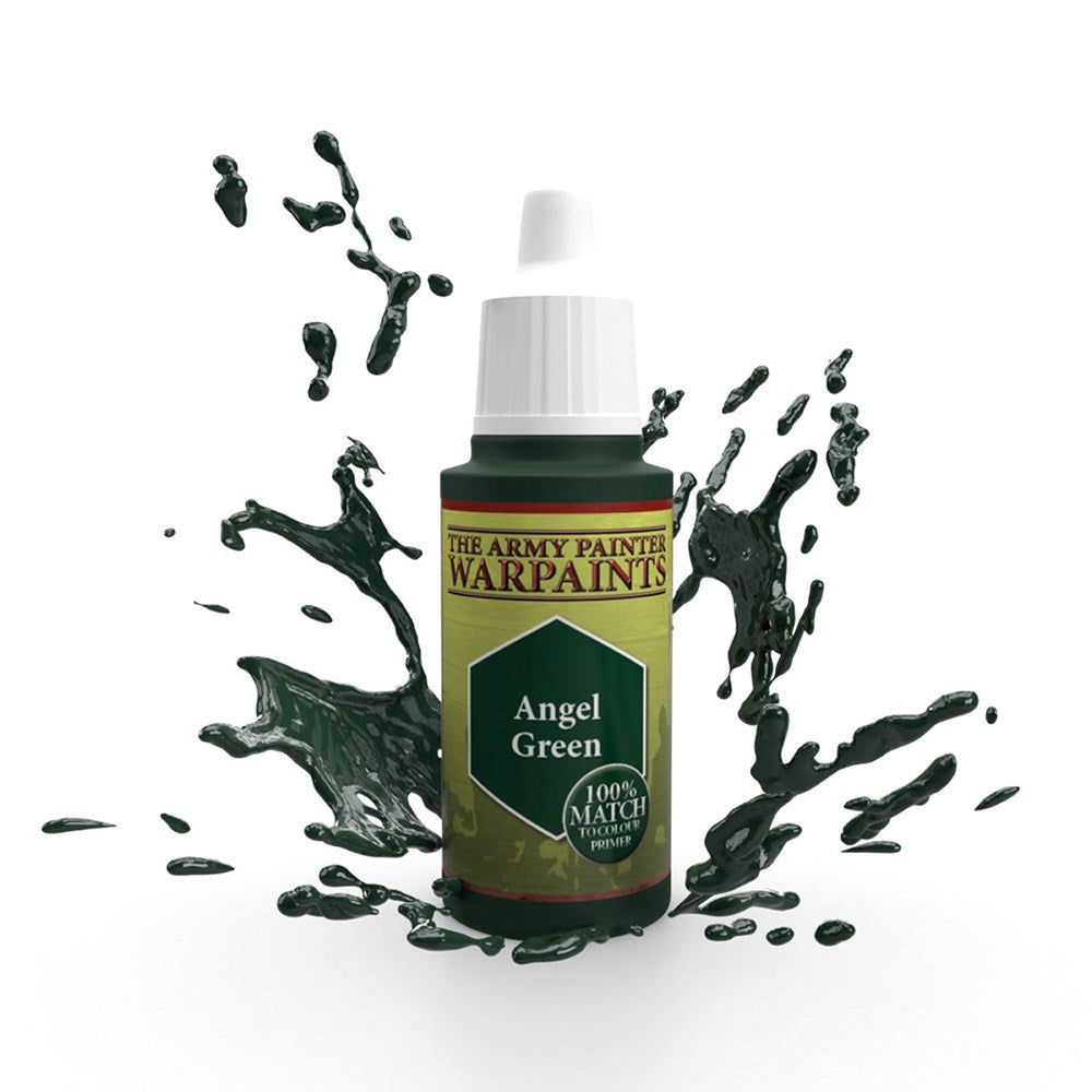 Army Painter WP1112 Warpaints Angel Green Acrylic Paint 18ml (8938212524269)