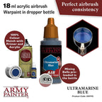 Army Painter Warpaints Air Ultramarine Blue Acrylic Paint 18ml (2)