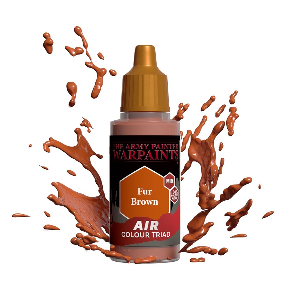 Army Painter AW1122 Warpaints Air Fur Brown Acrylic Paint 18ml (8938213146861)