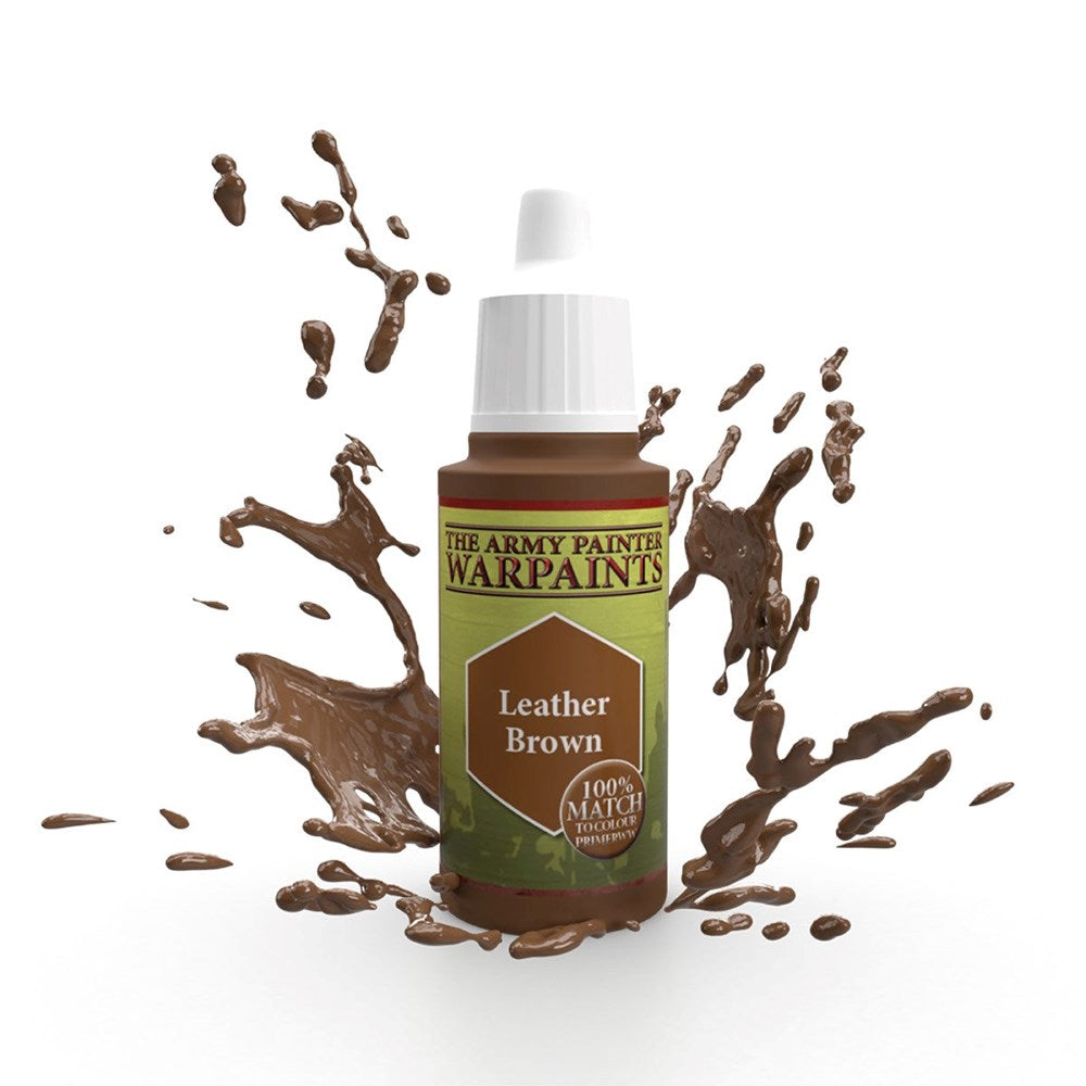 Army Painter WP1123 Warpaints Leather Brown Acrylic Paint 18ml (8938213179629)