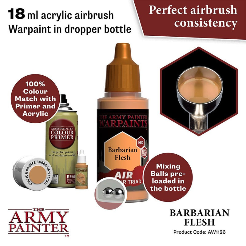 Army Painter AW1126 Warpaints Air Barbarian Flesh Acrylic Paint 18ml