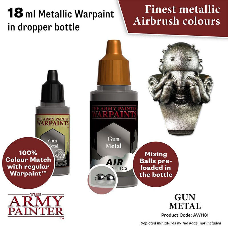 Army Painter AW1131 Metallics Air Gun Metal Acrylic Paint 18ml