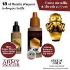 Army Painter Metallics Air Greedy Gold Acrylic Paint 18ml (2)