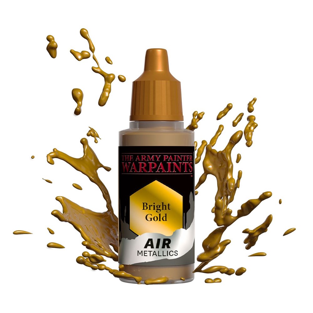 Army Painter AW1144 Metallics Air Bright Gold Acrylic Paint 18ml (8938214883565)