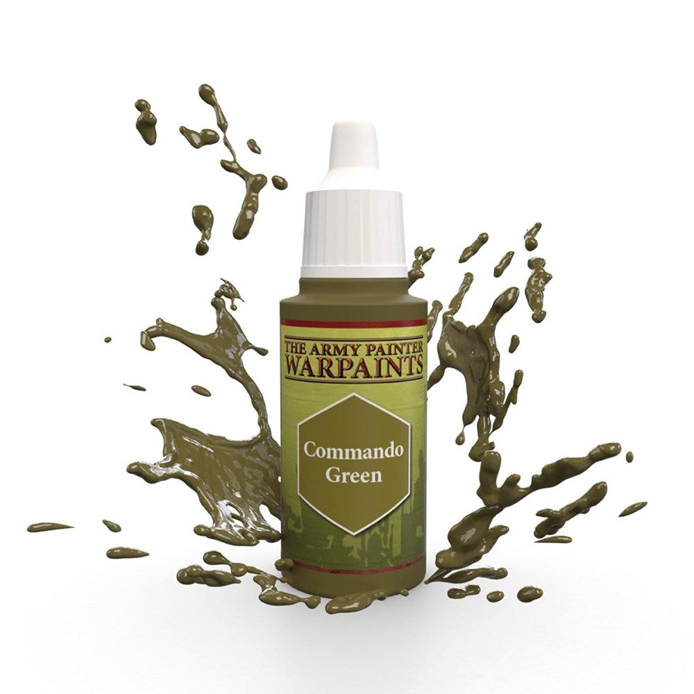 Army Painter WP1410 Warpaints Commando Green Acrylic Paint 18ml (8938215440621)
