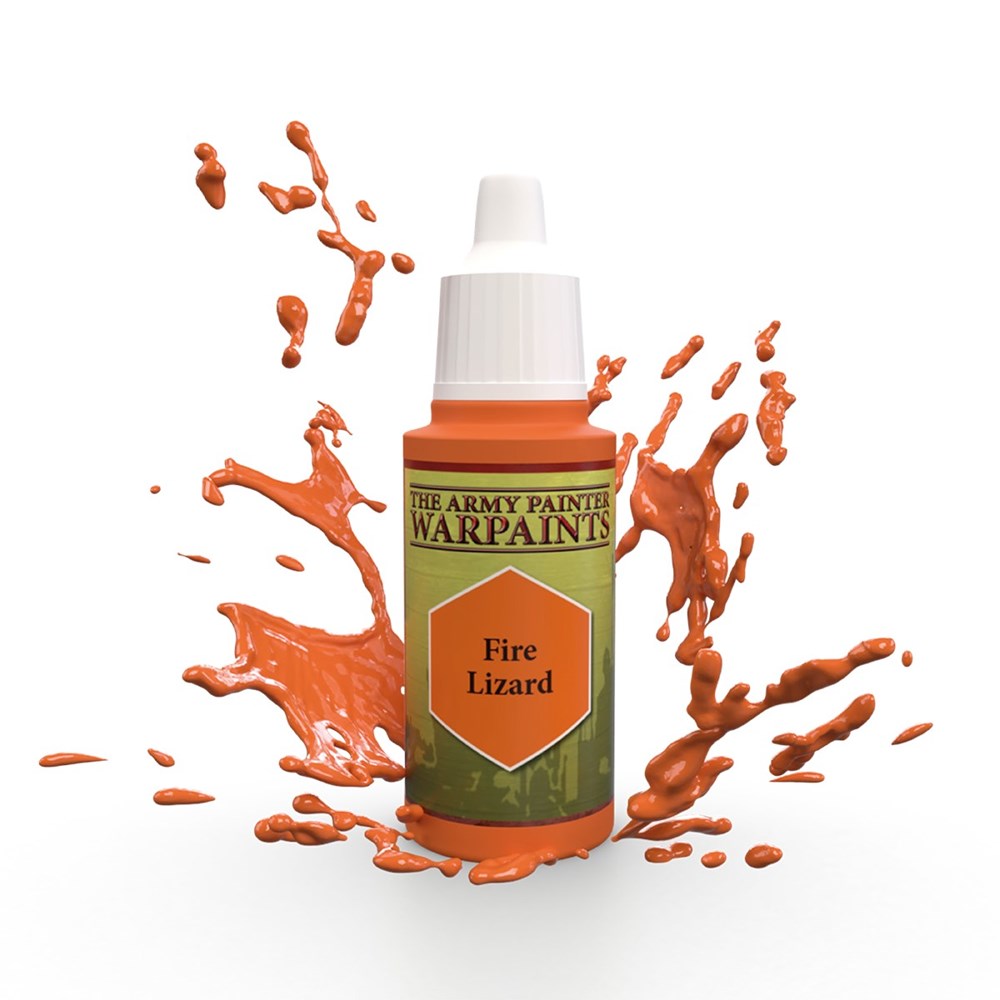 Army Painter WP1426 Warpaints Fire Lizard Acrylic Paint 18ml (8938216915181)