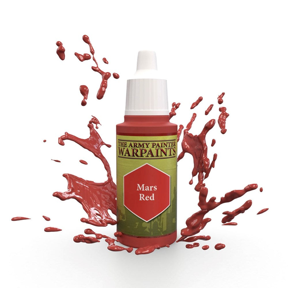 Army Painter WP1436 Warpaints Mars Red Acrylic Paint 18ml (8938217963757)