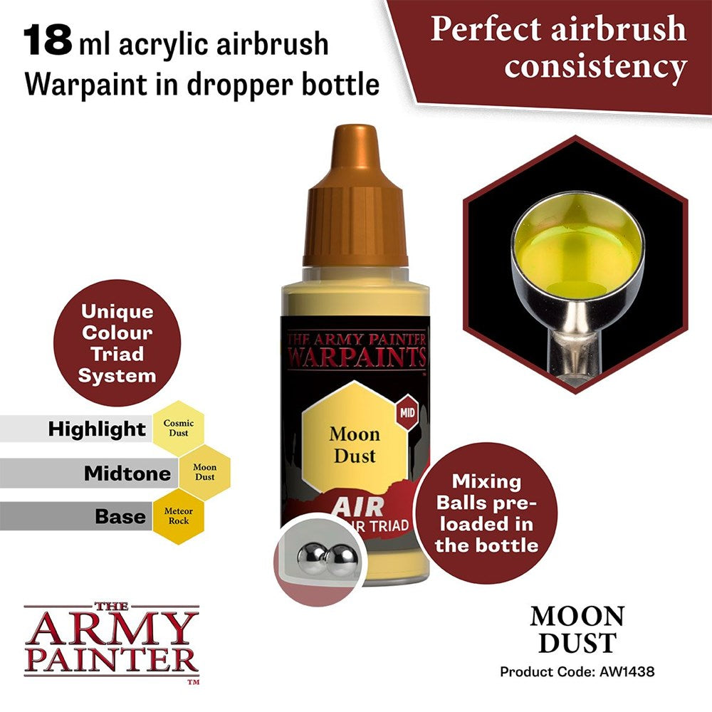Army Painter AW1438 Warpaints Air Moon Dust Acrylic Paint 18ml (8938218225901)
