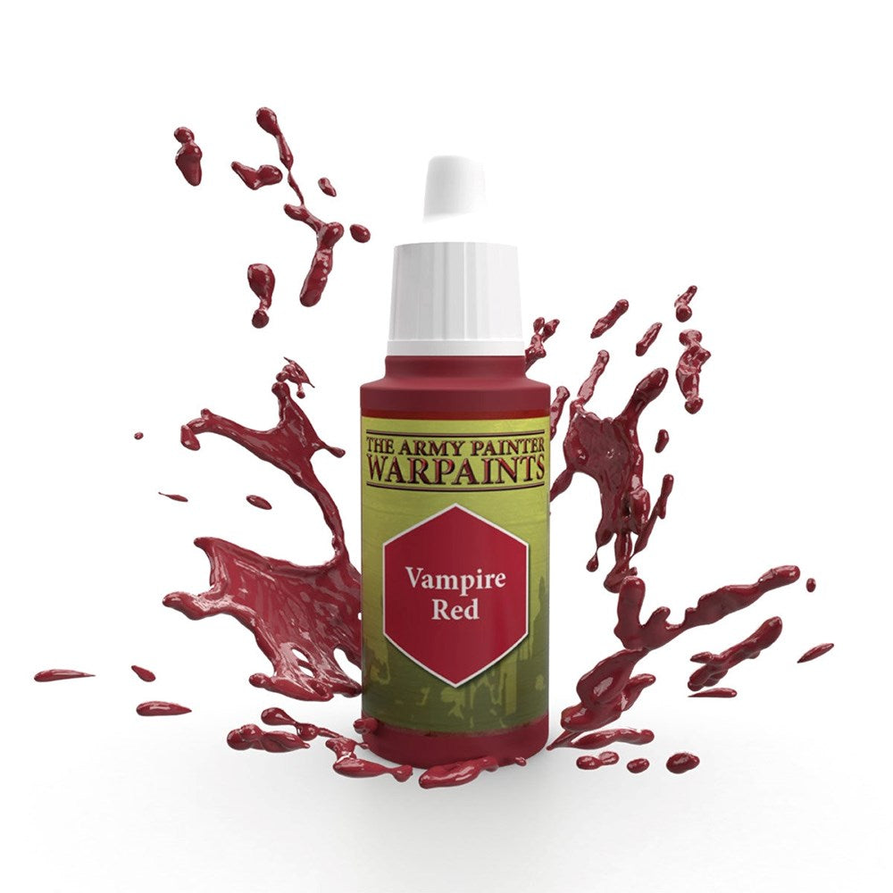 Army Painter WP1460 Warpaints Vampire Red Acrylic Paint 18ml (8938220126445)