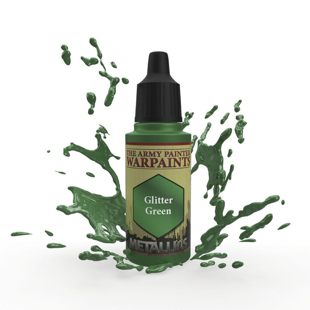 Army Painter WP1484 Metallics Glitter Green Acrylic Paint 18ml (8938222616813)