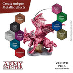 Army Painter WP1485 Metallics Zephyr Pink Acrylic Paint 18ml (8938222747885)
