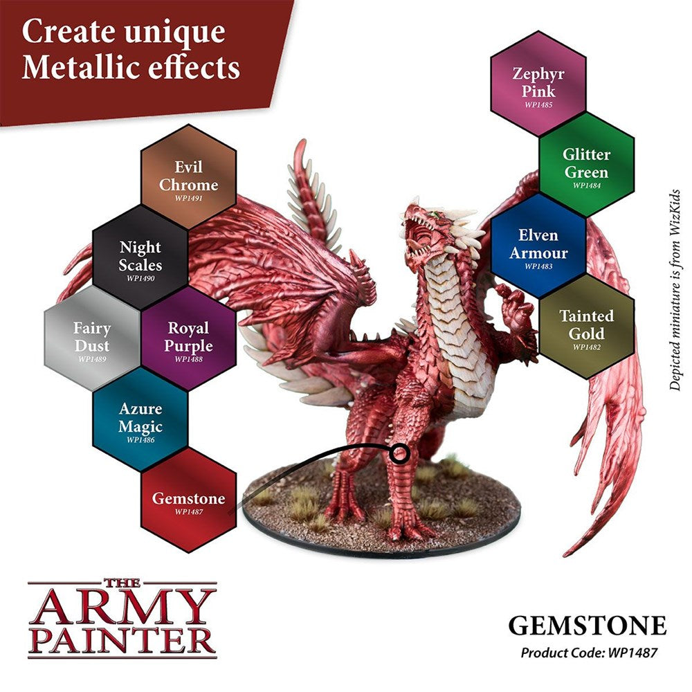 Army Painter WP1487 Metallics Gemstone Acrylic Paint 18ml (8938223042797)