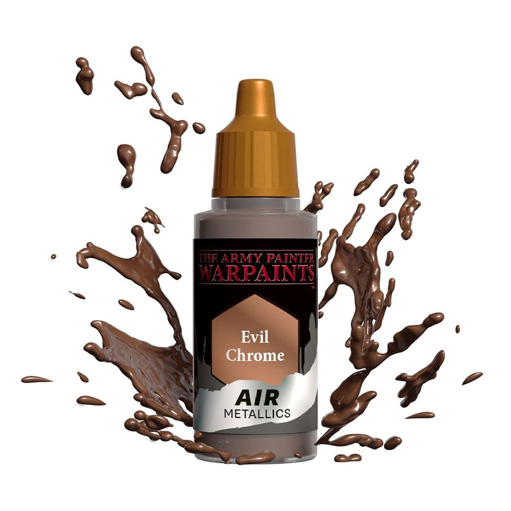 Army Painter AW1491 Metallics Air Evil Chrome Acrylic Paint 18ml (8938223894765)