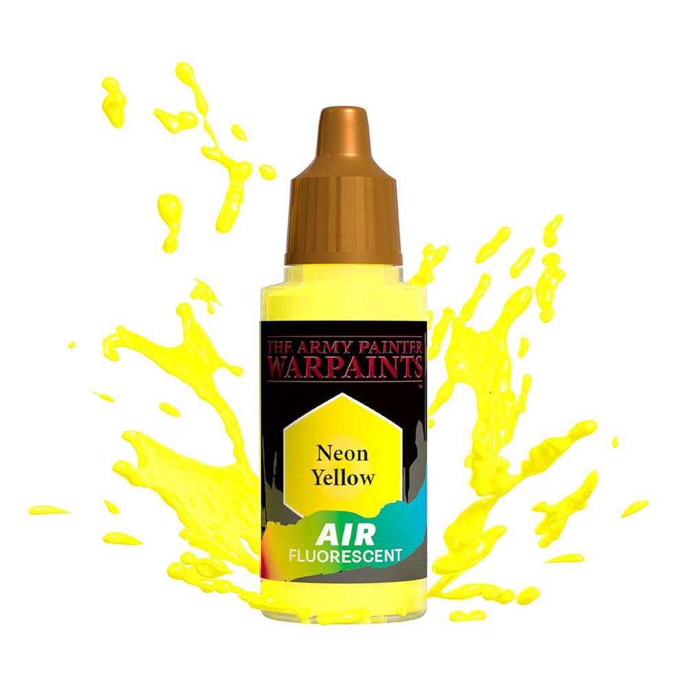 Army Painter AW1504 Metallics Air Neon Yellow Fluo Acrylic Paint 18ml (8938224124141)