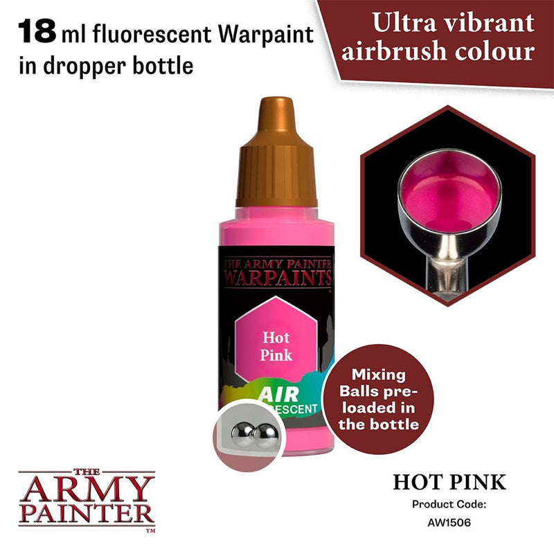 Army Painter AW1506 Metallics Air Hot Pink Fluo Acrylic Paint 18ml
