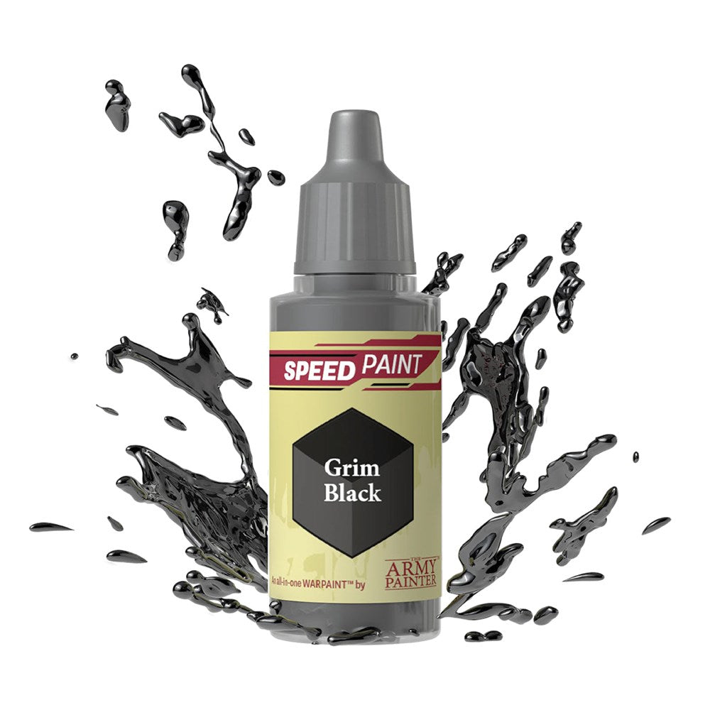 Army Painter WP2001 Speedpaint Grim Black 18ml (8938224451821)