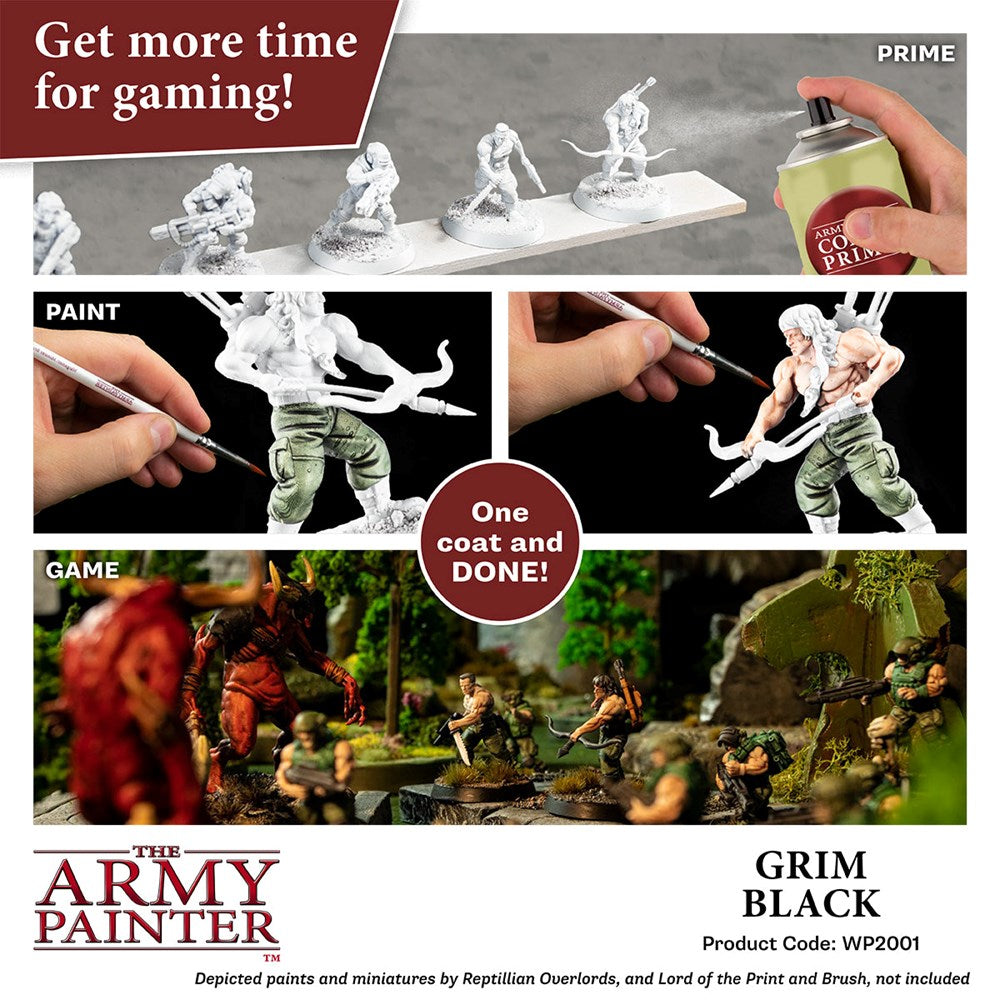 Army Painter WP2001 Speedpaint Grim Black 18ml (8938224451821)