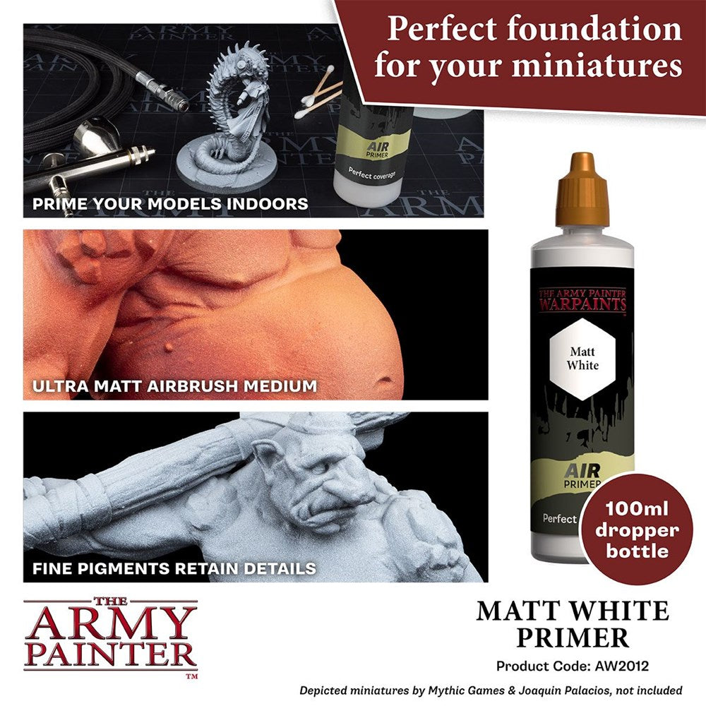 Army Painter AW2012 Warpaints Air Air Primer White 100 ml (8938225139949)
